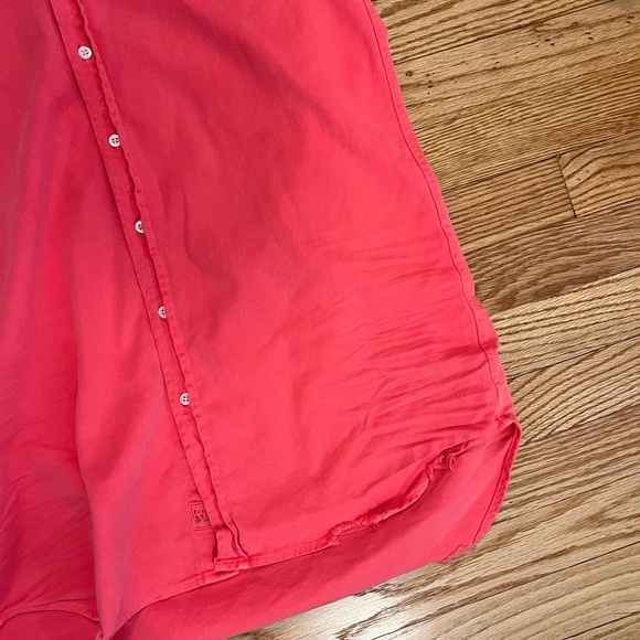 Frank & Eileen Mary Classic Shirtdress Famous Denim Neon Pink - Picture 6 of 12